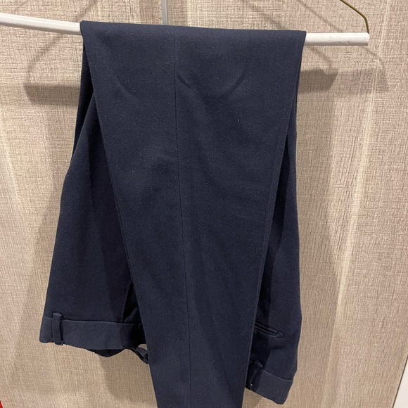 Vallini man collection slim slacks heather navy size 32 - Picture 1 of 6